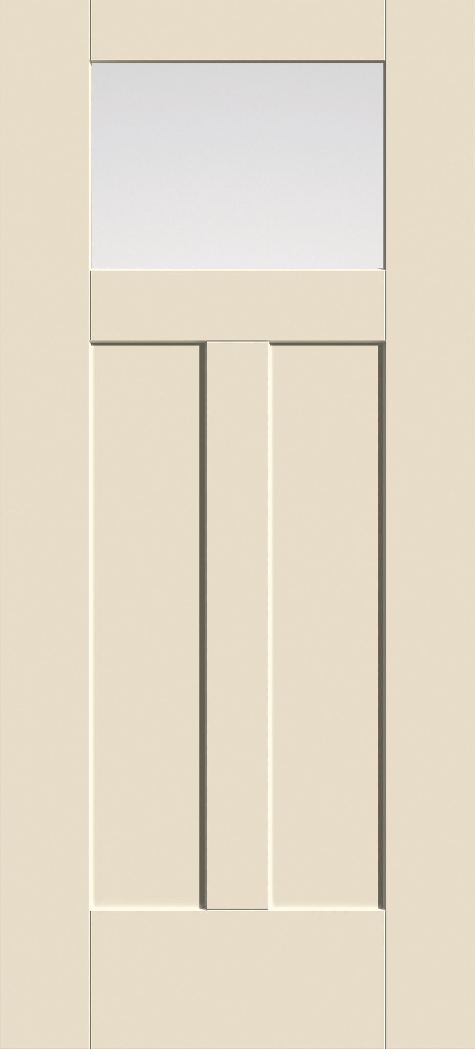 Craftsman Lite 2 Panel Shaker Flush-Glazed
